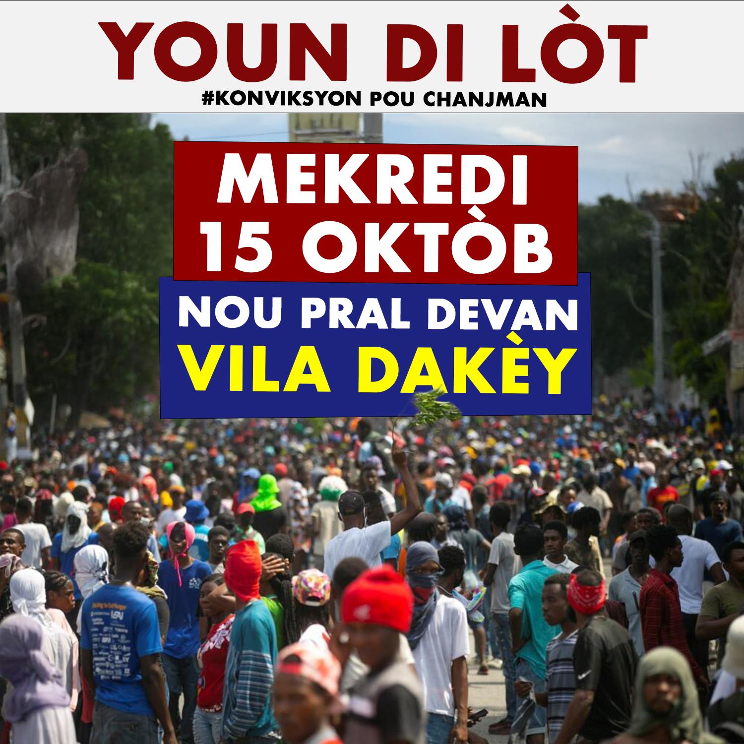 Haïti / Crise : Konviksyon pou Chanjman annonce un sit-in devant la Villa d’Accueil