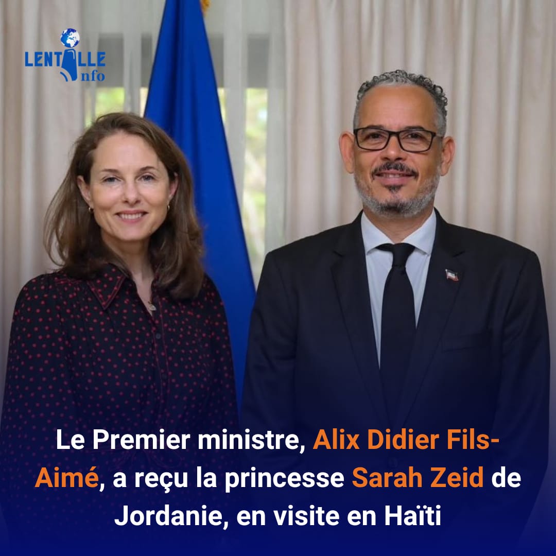 Le Premier ministre, Alix Didier Fils-Aimé, a reçu la princesse Sarah Zeid de Jordanie, en visite en Haïti