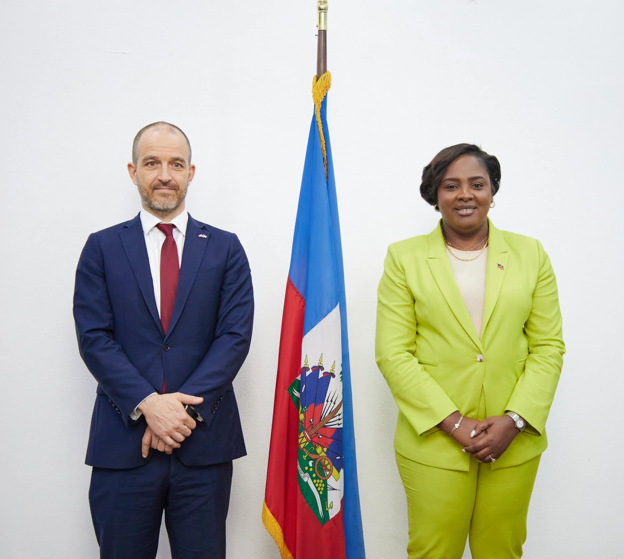 Haïti : la ministre Paulémont échange avec le chef de la coopération canadienne sur les grandes priorités du pays