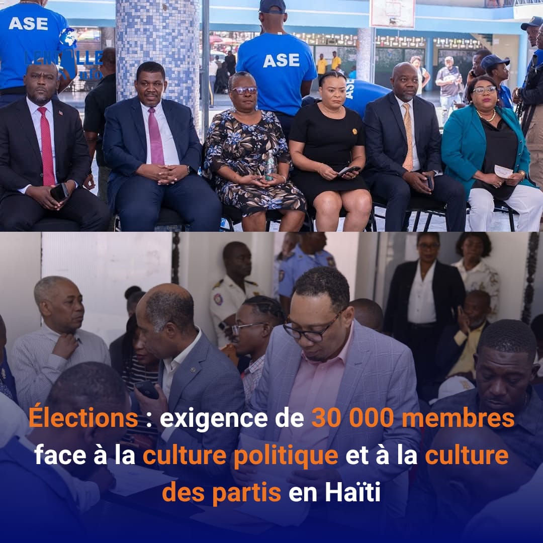 Élections : exigence de 30 000 membres face à la culture politique et à la culture des partis en Haïti