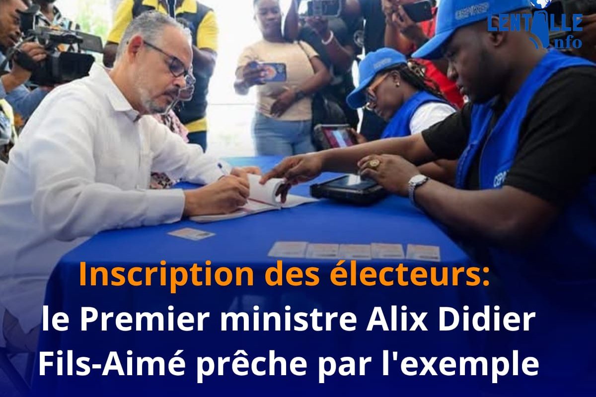Inscription des électeurs: le Premier ministre Alix Didier Fils-Aimé prêche par l&rsquo;exemple