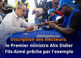 Inscription des électeurs: le Premier ministre Alix Didier Fils-Aimé prêche par l&rsquo;exemple