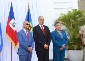 Haïti / Élections et stabilité : le Premier ministre Alix Didier Fils-Aimé a reçu au Palais national une délégation de l’OEA et de la CARICOM