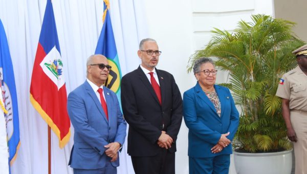 Haïti / Élections et stabilité : le Premier ministre Alix Didier Fils-Aimé a reçu au Palais national une délégation de l’OEA et de la CARICOM