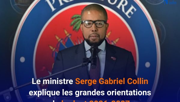 Le ministre Serge Gabriel Collin explique les grandes orientations du budget 2026-2027