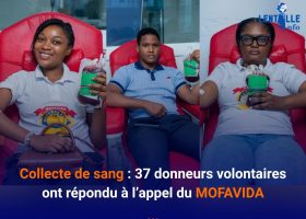 Collecte de sang : 37 donneurs volontaires ont répondu à l’appel du MOFAVIDA